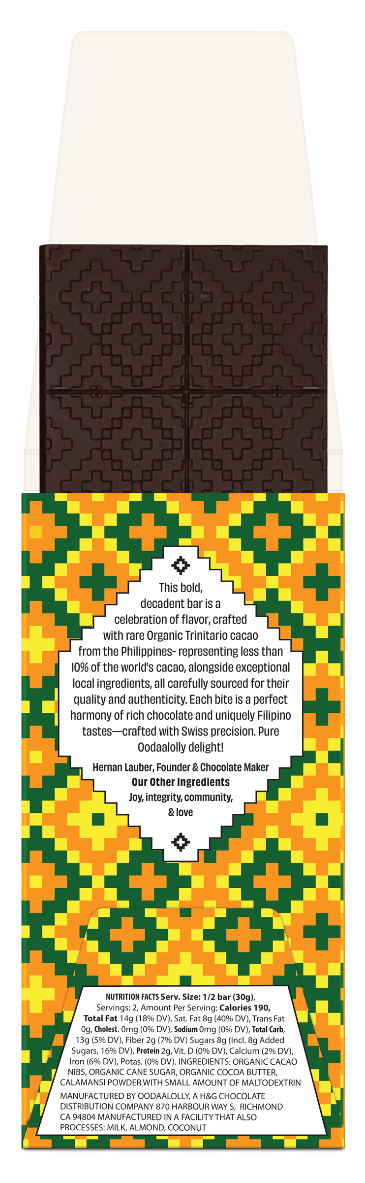 Vegan Dark Chocolate with Calamansi Citrus