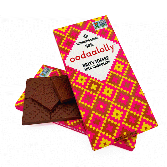 Milk Chocolate with Delicious Salty Toffee